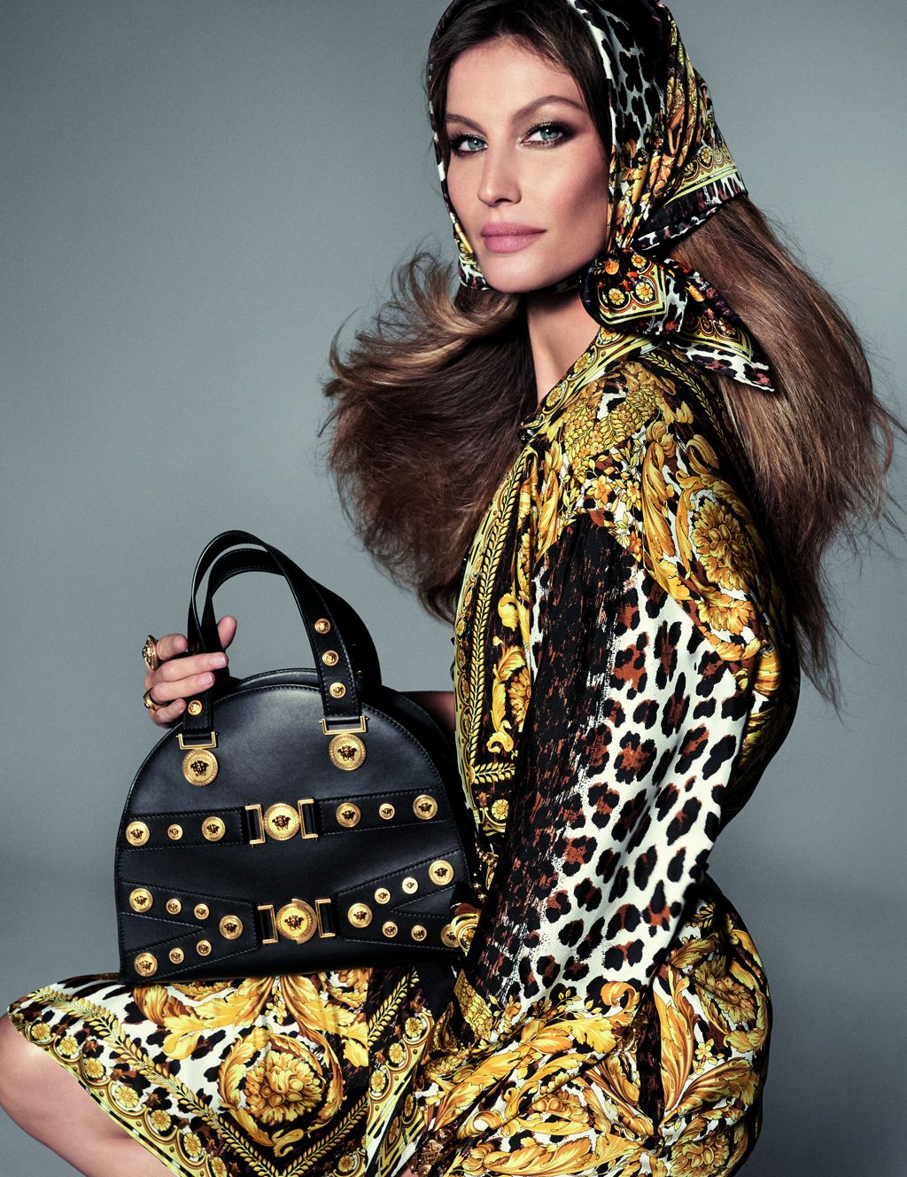 Gisele Bündchen in the spring/summer 2018 Versace campaign