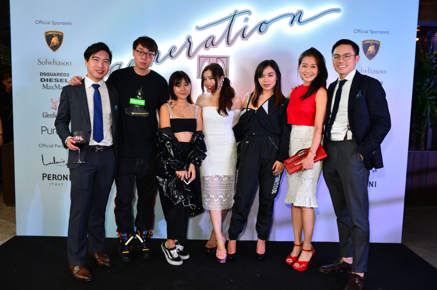 Johannes See, guest, Claudine Ng, Liyann Seet, Chloe Ng, Meaghan See, Yung Ong