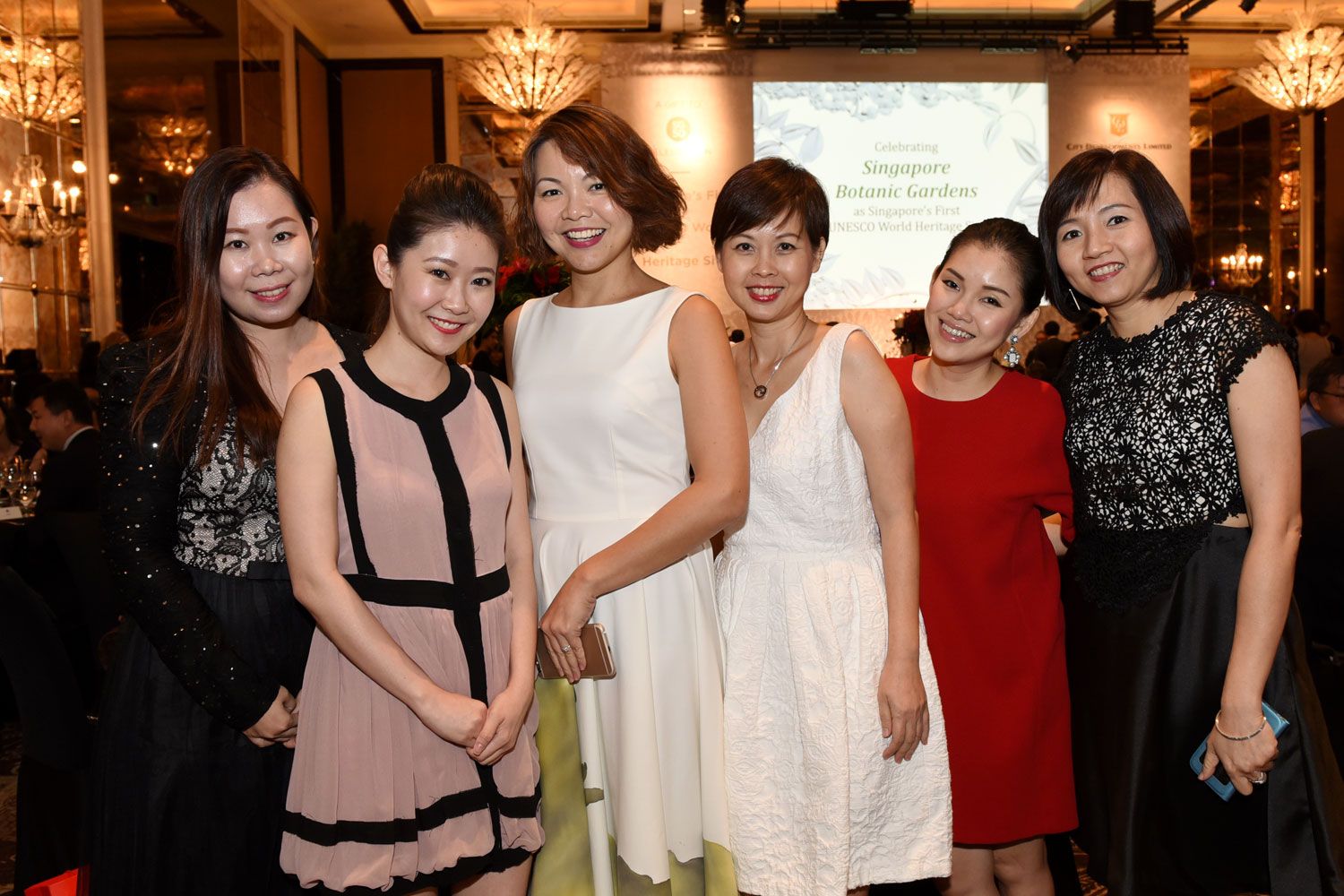 Cathy Cheng, Grace Tay, Brenda Loke, Gillian Tyo, Leona Low and Sylvia Lim