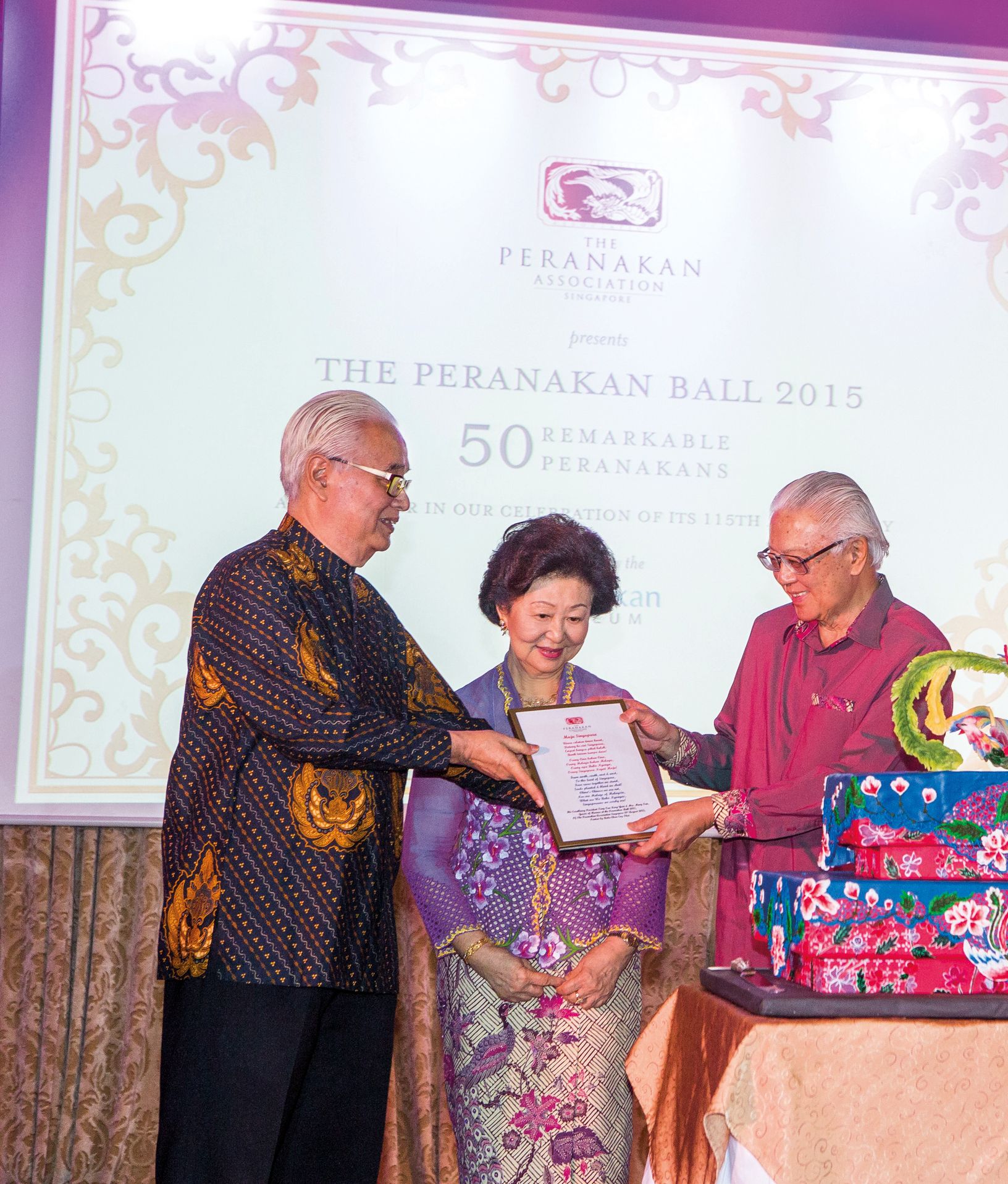 Peter Wee, Mary Tan and Tony Tan Keng Yam