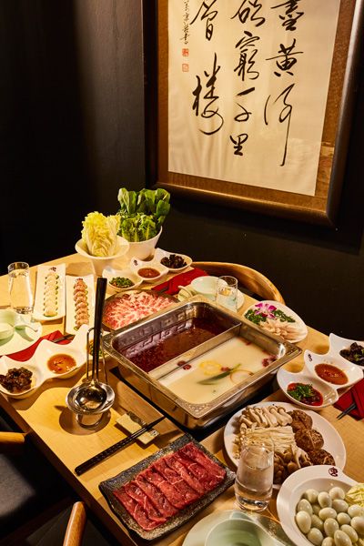Steamboat dinner with Tang's signature ingredients