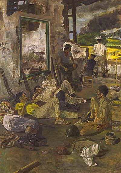 Sindudarsono Sudjojono - "Ngaso" - 1964 © MET Studio Design