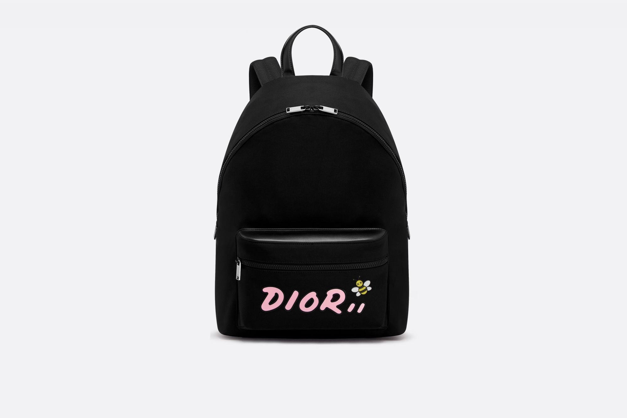 Black nylon DIOR x KAWS Rider backpack