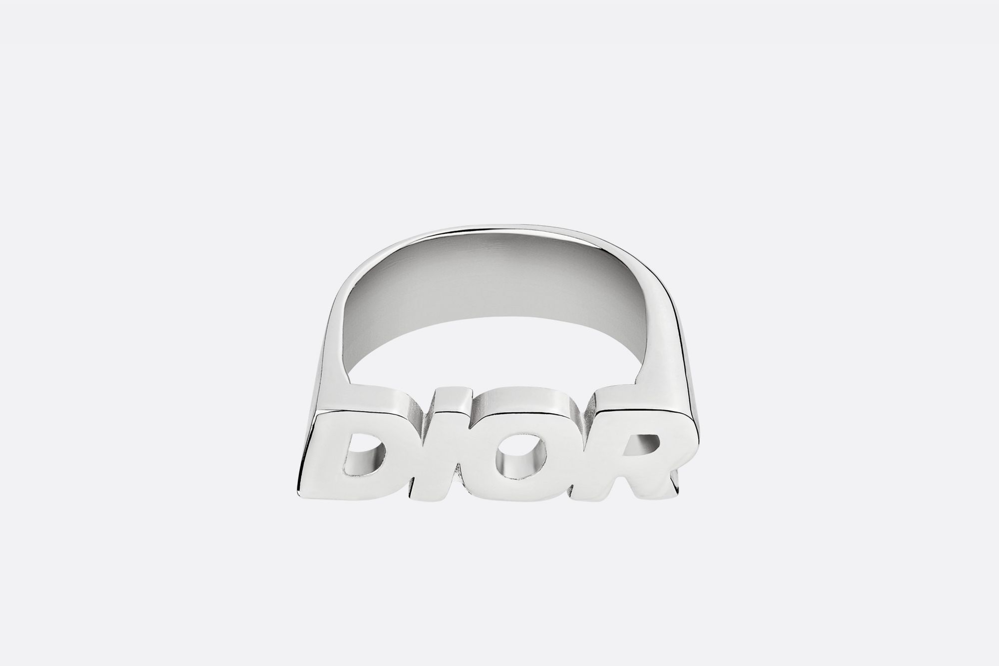 Dior logo ring in silver