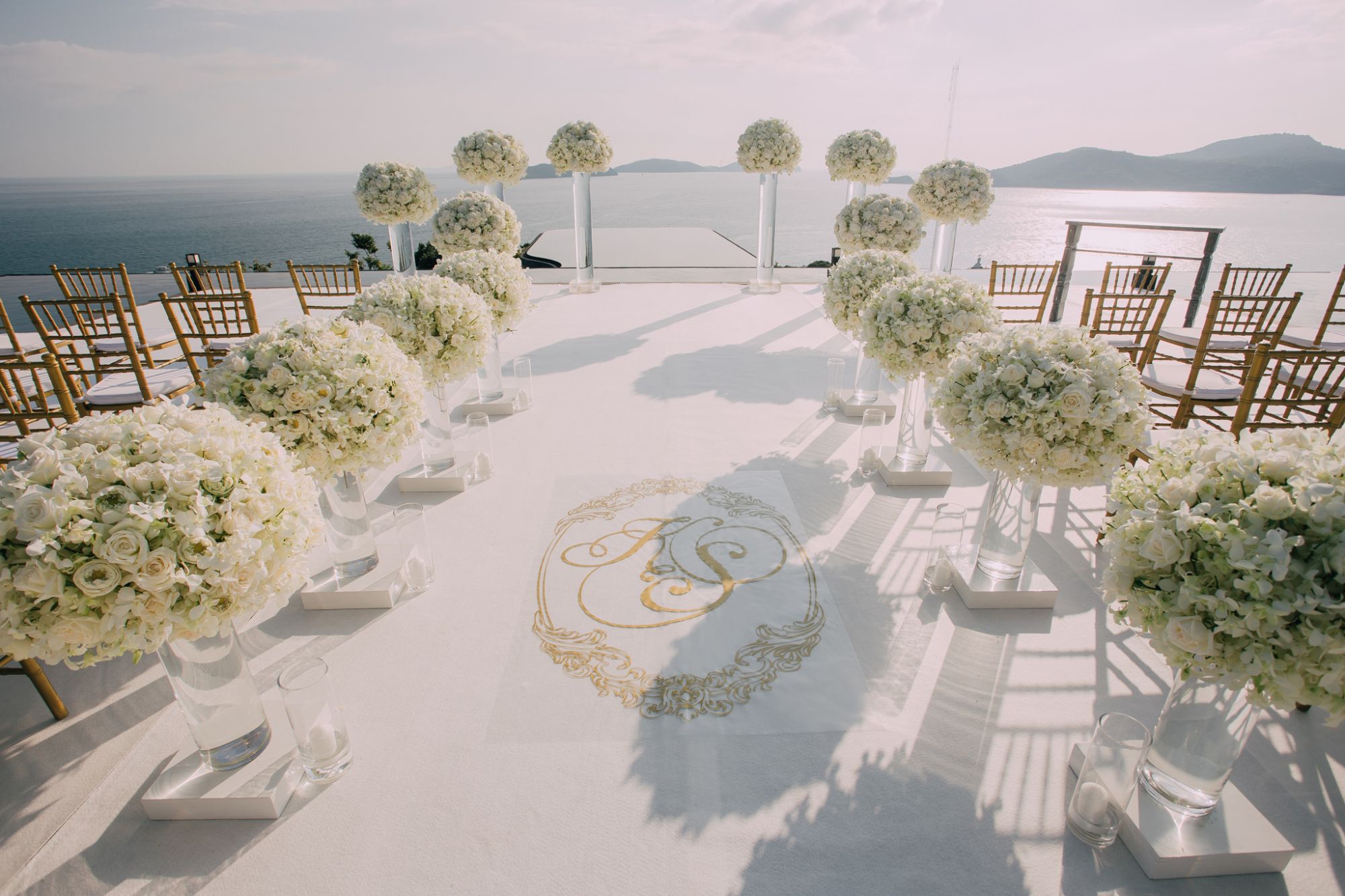 The wedding set-up at Sri Panwa, Phuket