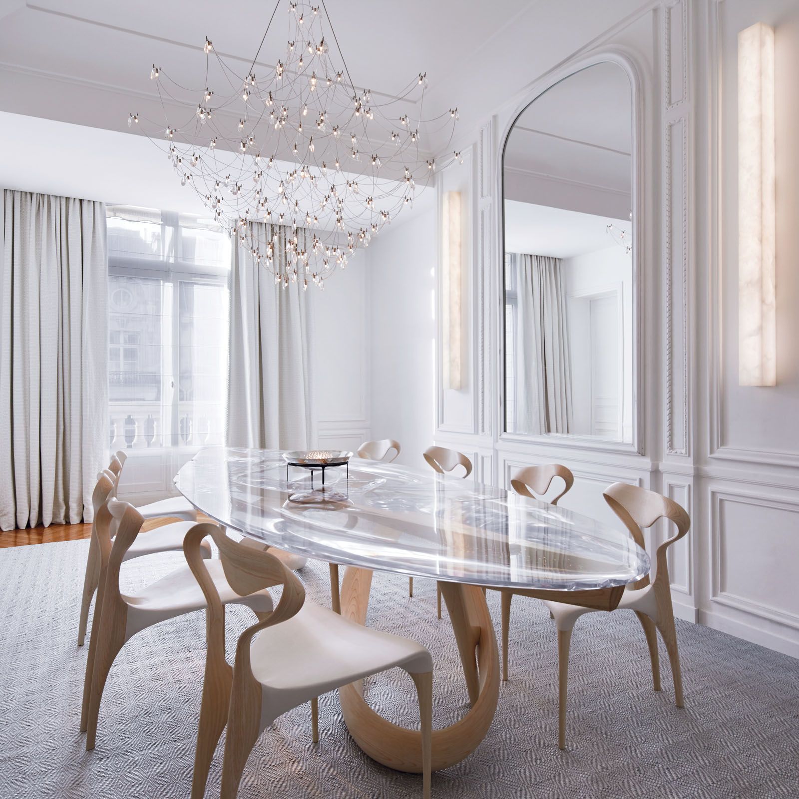 The bespoke dining set is an instant conversation starter