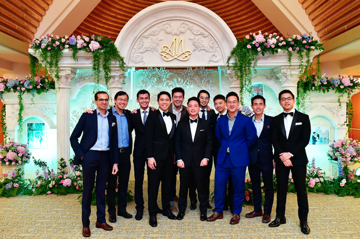 Friends of the newlyweds