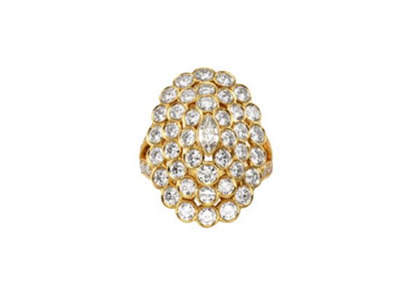 Cartier Collection ring, 1995, yellow gold, diamonds