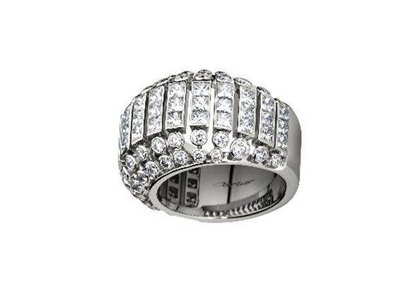 Cartier Collection ring, circa 2005, white gold, diamonds