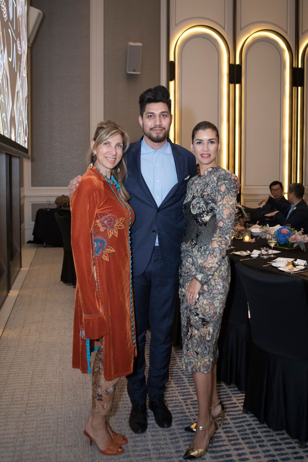 Isabelle Miaja, Julian Miaja and Andrea Savage