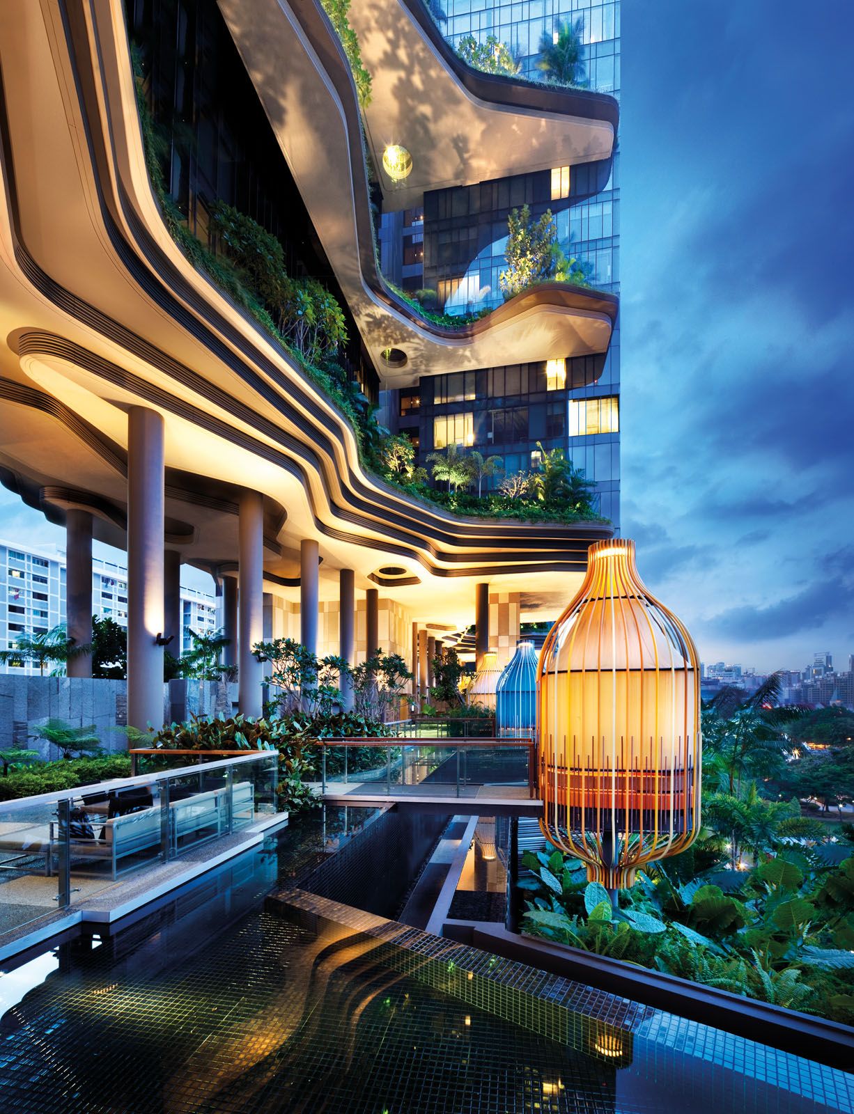 The contours of Parkroyal on Pickering were inspired by organic topographic forms