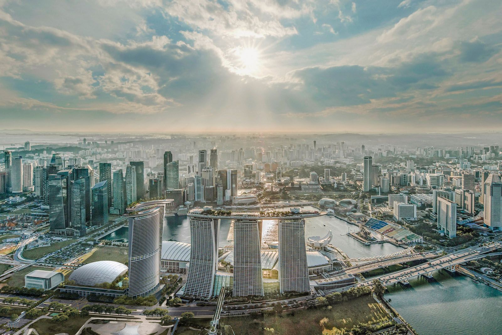 A fourth tower will soon be added to the Marina Bay Sands complex