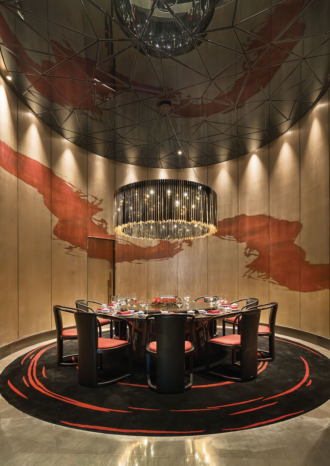 The world of motorsport inspired the glamorous look of the Cachet Boutique Zhejiang Circuit hotel in Shaoxing, China