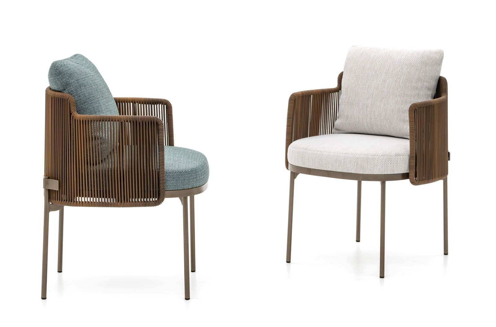 The Tape cord outdoor armchair by Nendo, from Minotti