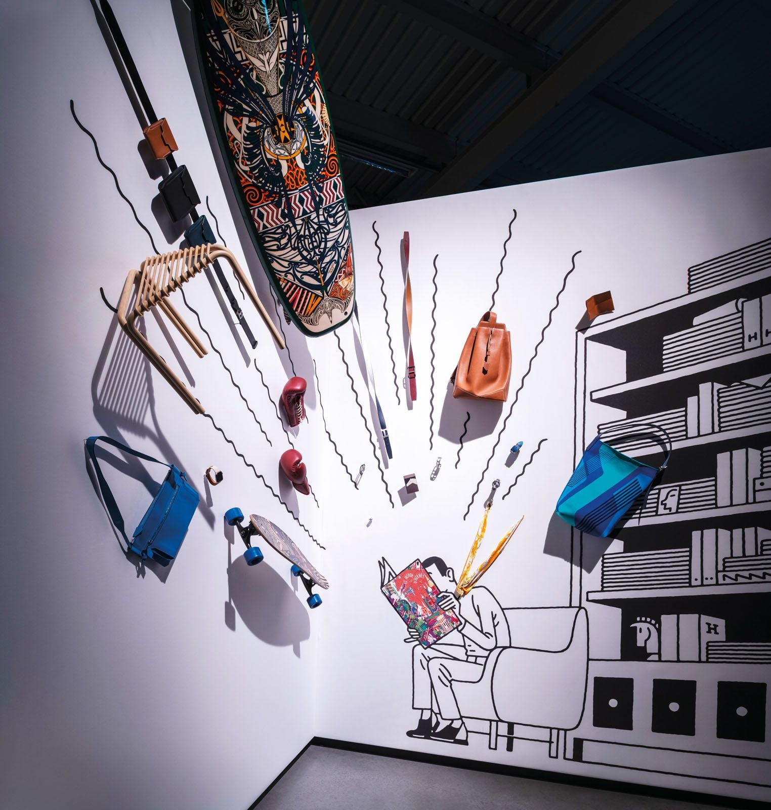 The Hermès men’s universe event this year was like a comic book come to life