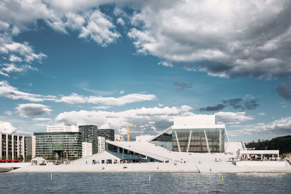 Oslo, Norway. Opera House Is Home Of Norwegian National Opera And Ballet.