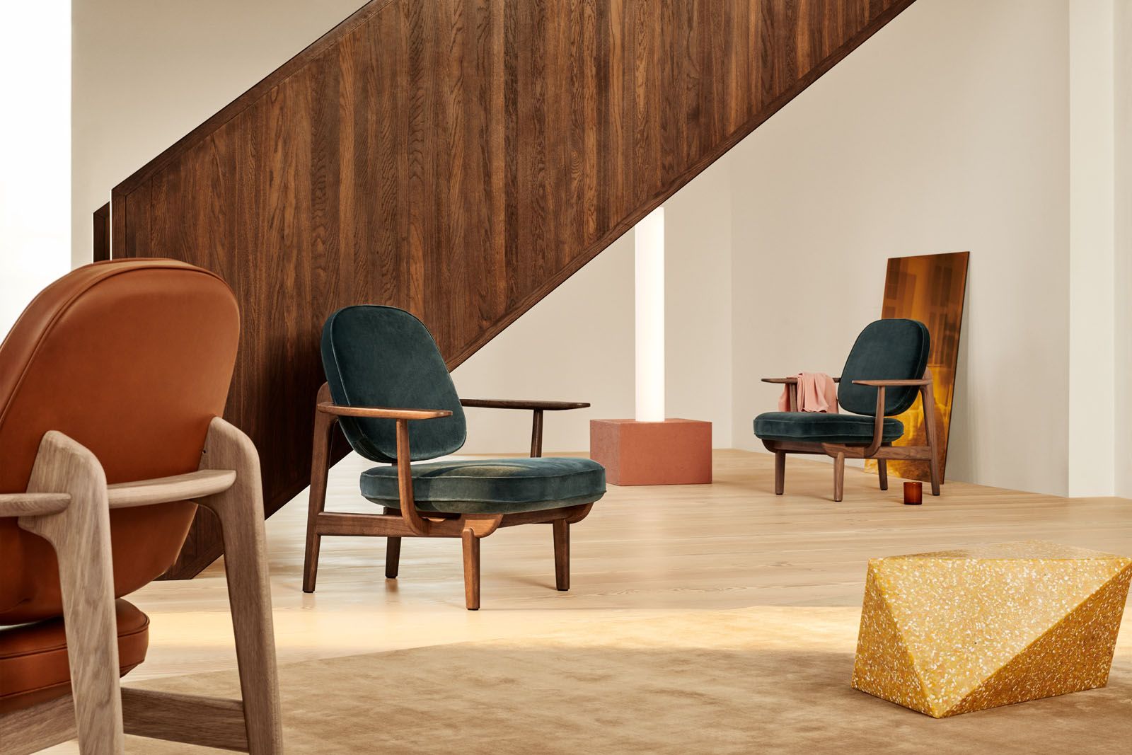 The JH97 lounge chair, designed by Jaime Hayón for Fritz Hansen, was launched at this year’s Salone del Mobile