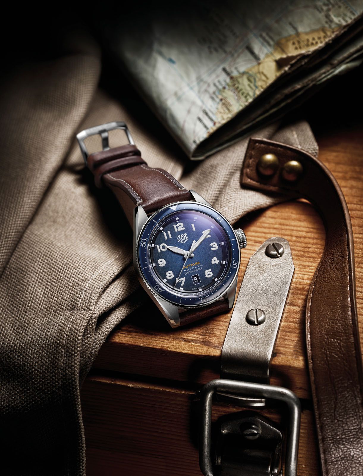 Features on the dial such as the numerals and hands are coated with SuperLuminova for better legibility