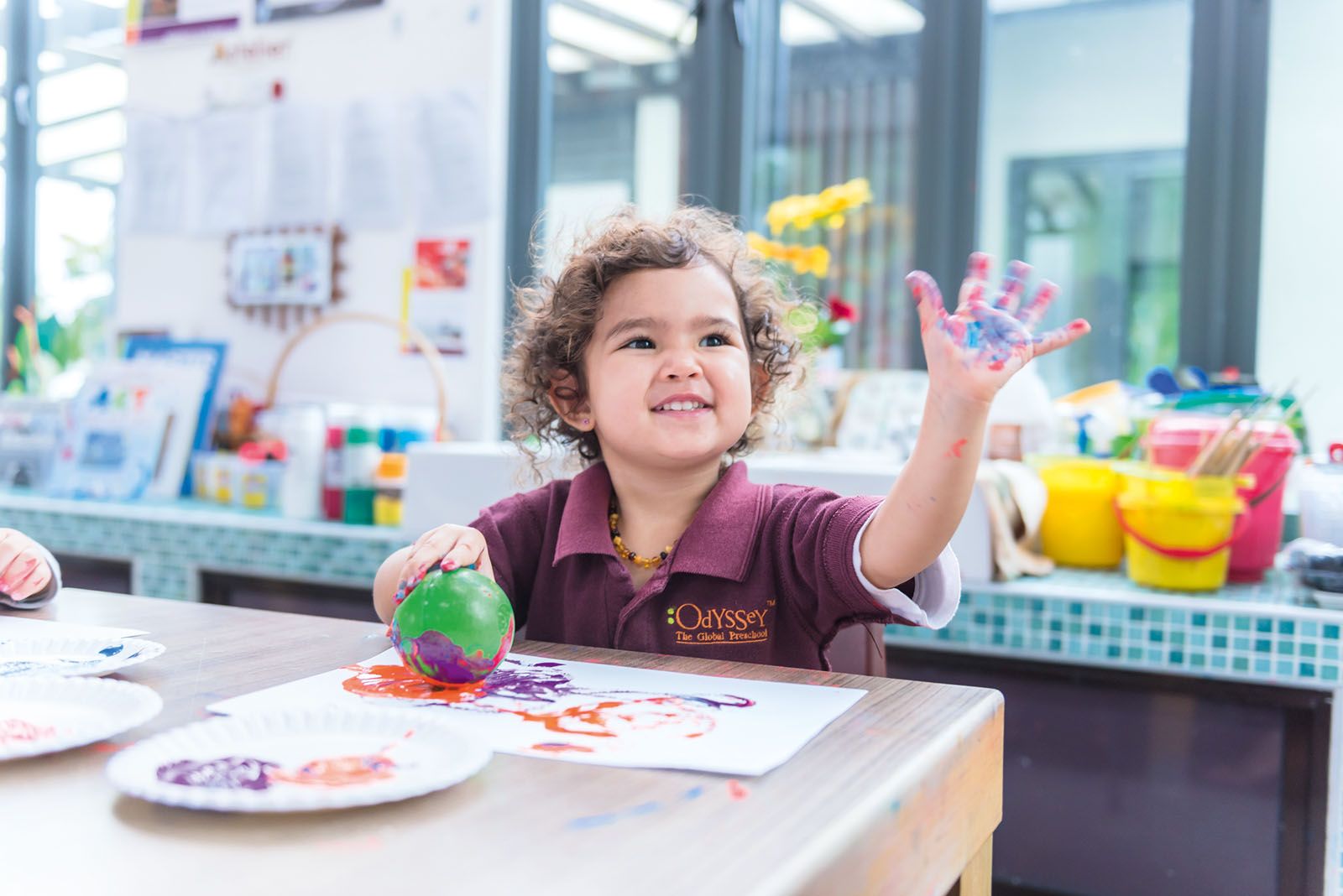 A classroom at Odyssey The Global Preschool
