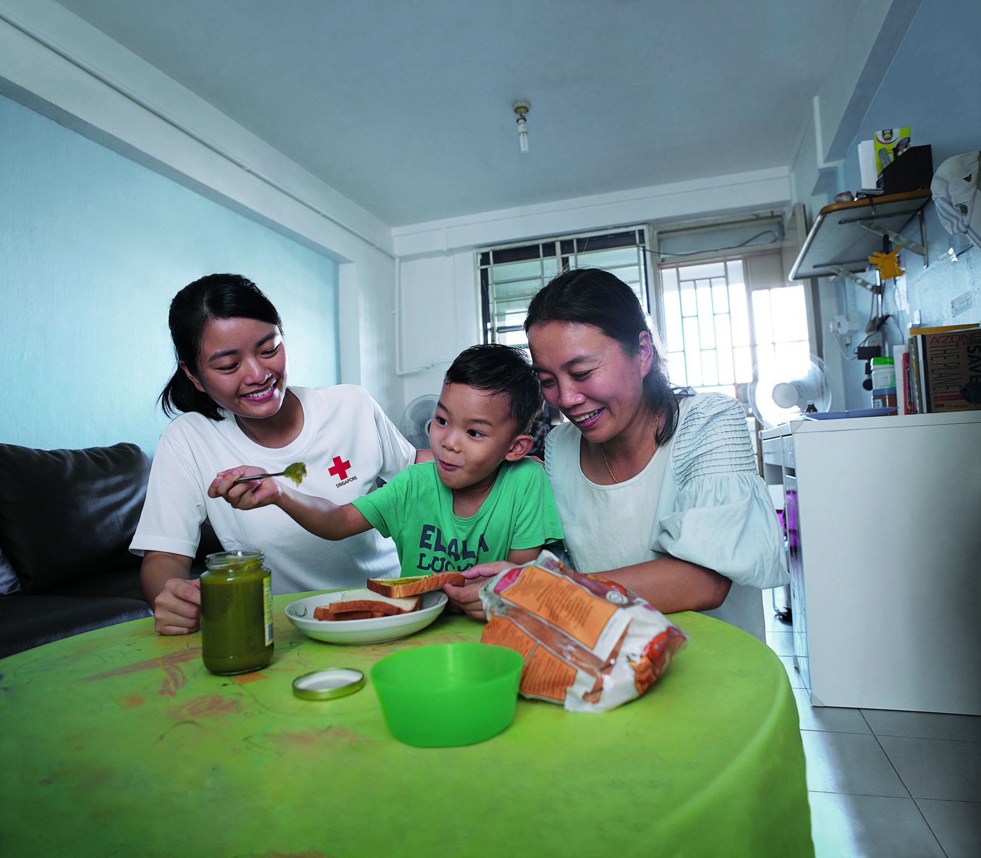 The Food Aid programme provides food items and vouchers for beneficiaries