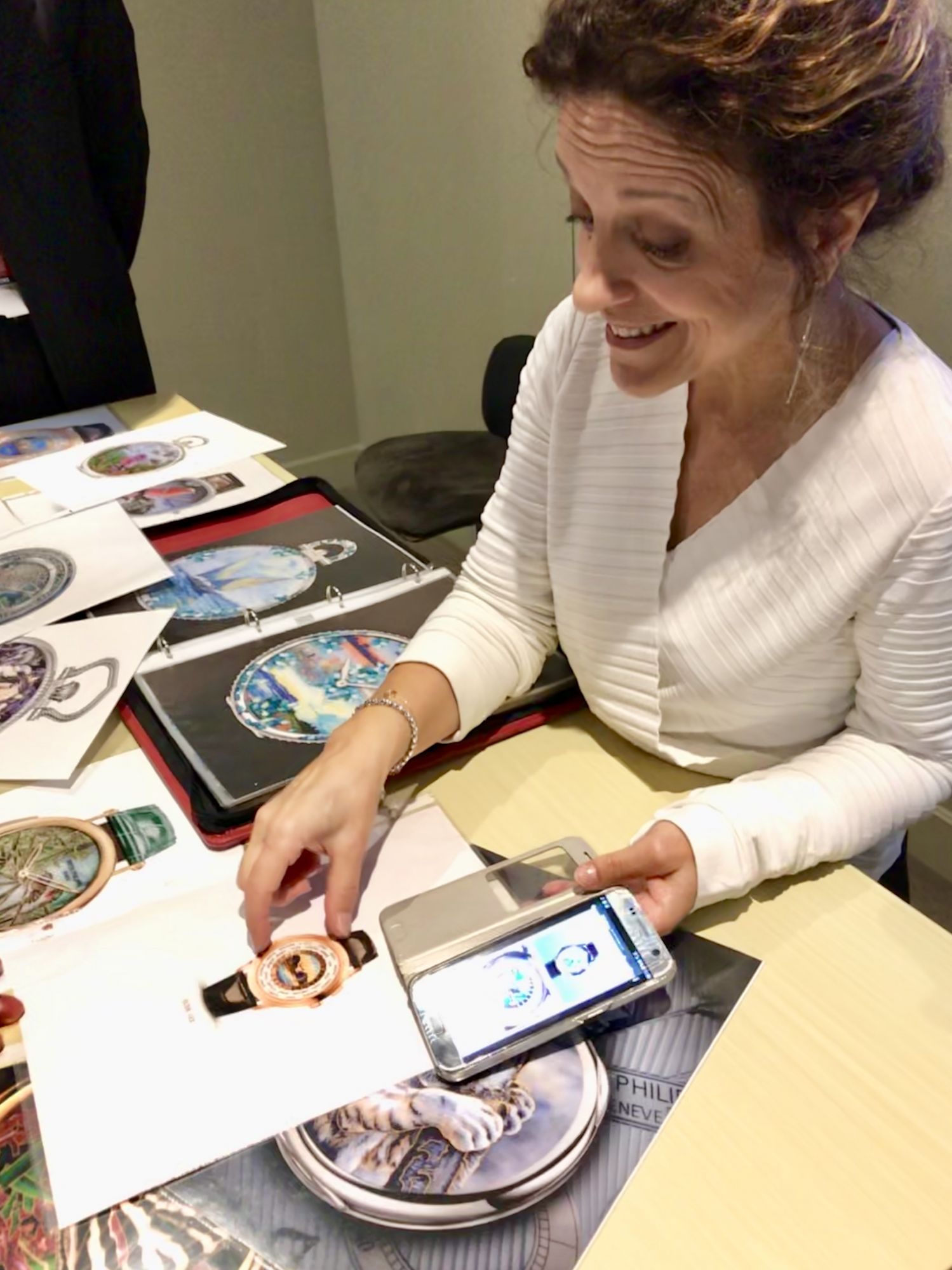 Enamelling expert Anita Porchet