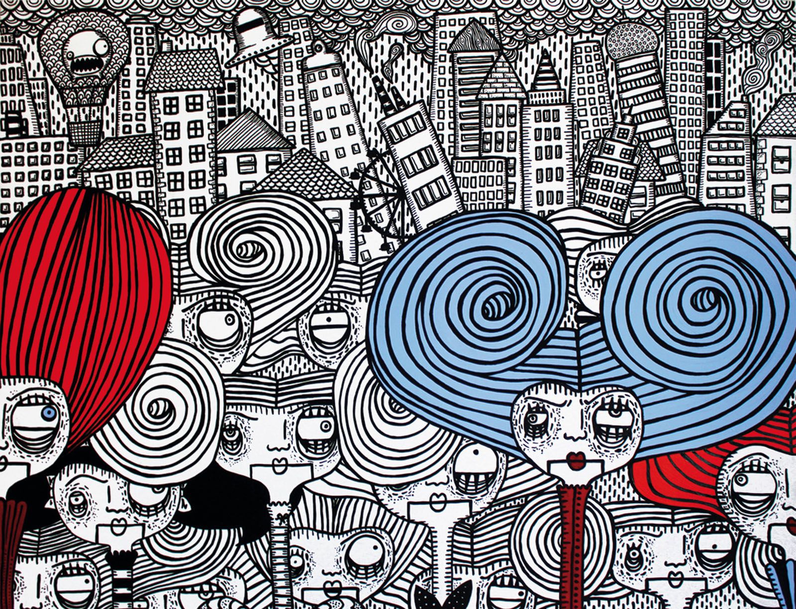 13.2.2011 If not now, when by Elena Salmistraro is an artwork inspired by the feminist movement