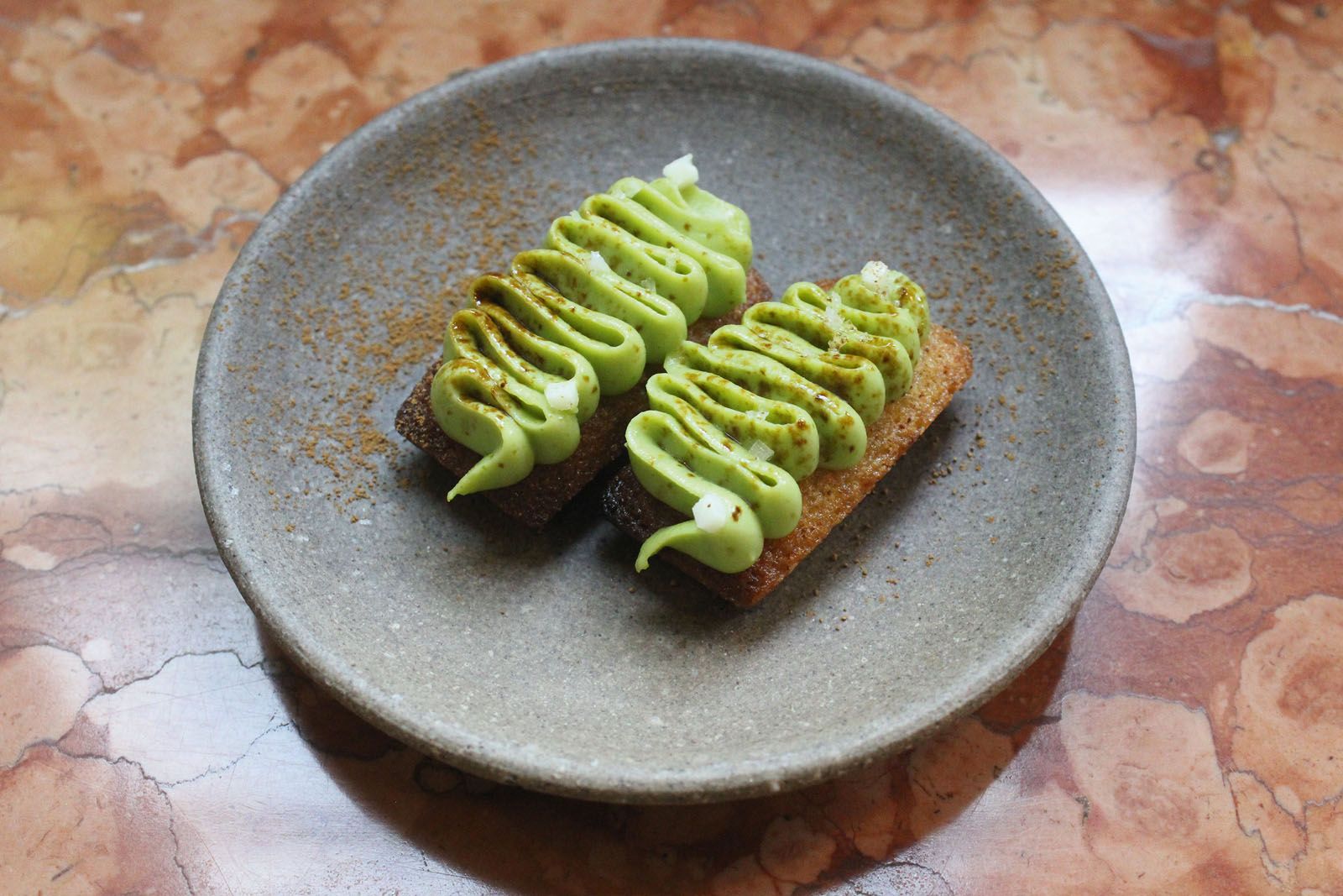 The financier with kaya cream has become a signature dessert at Chiang’s One Tree Hill in Taiwan