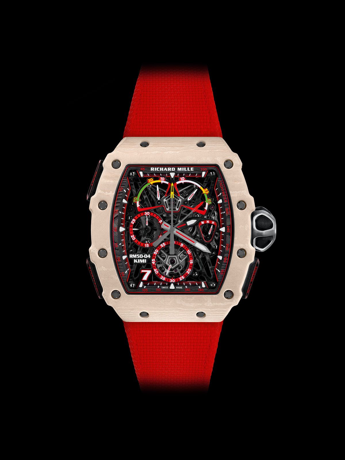 There are 30 pieces of the RM 50-04 Tourbillon Split-Seconds Chronograph Kimi Räikkönen available worldwide