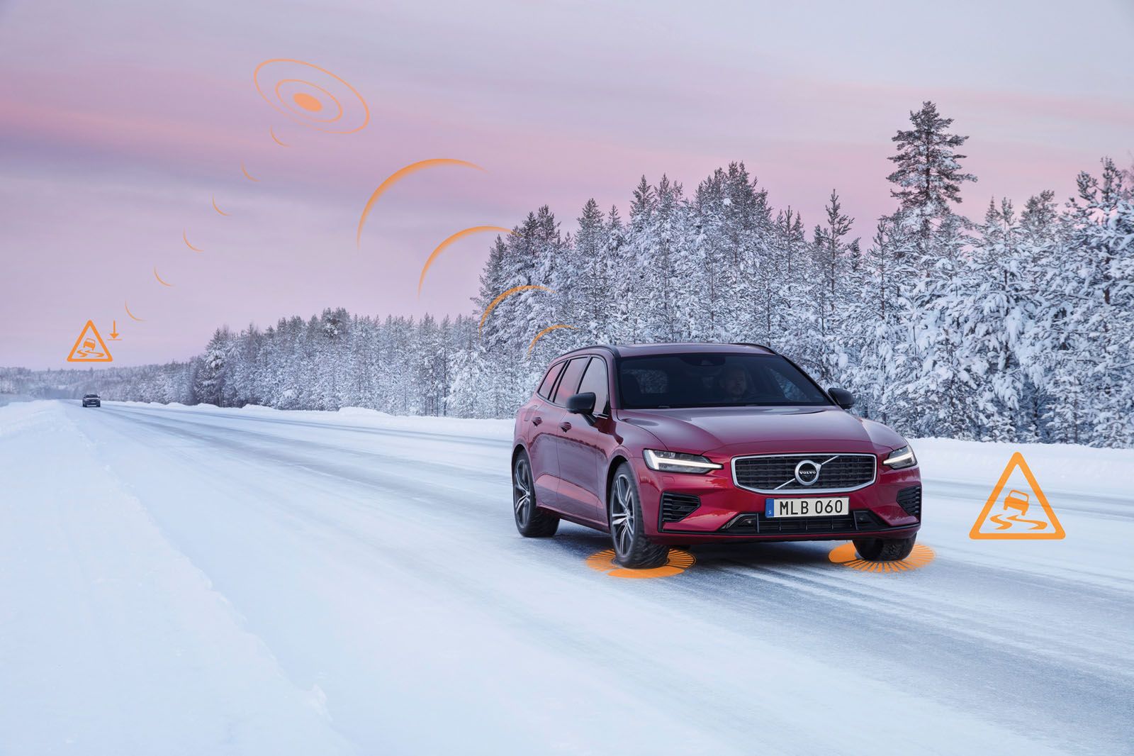 Volvo is trialling systems that will allow cars to communicate. Image: Volvo