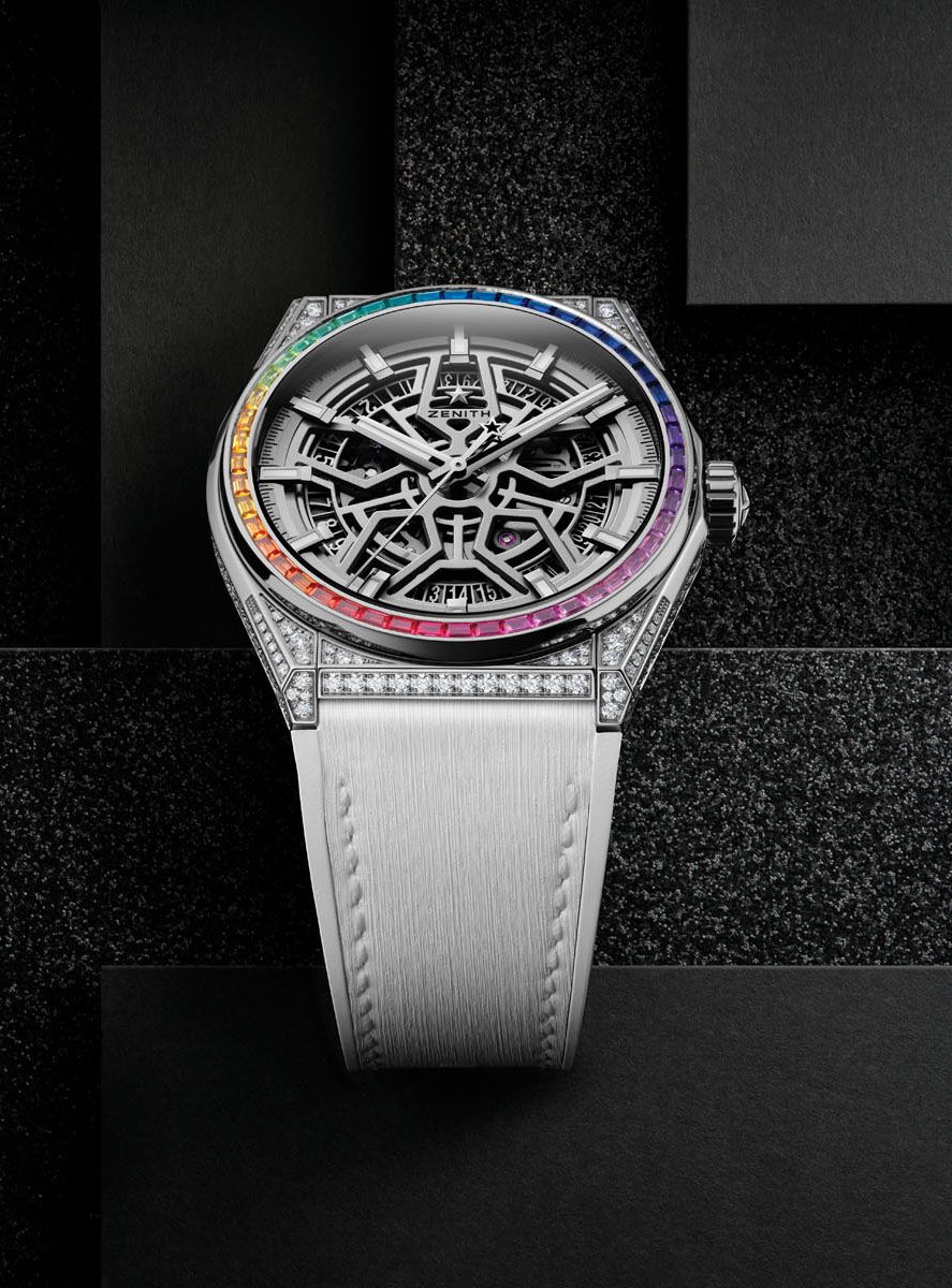 Zenith will go for novel creations such as the high jewellery-styled Defy El Primero 21 Rainbow