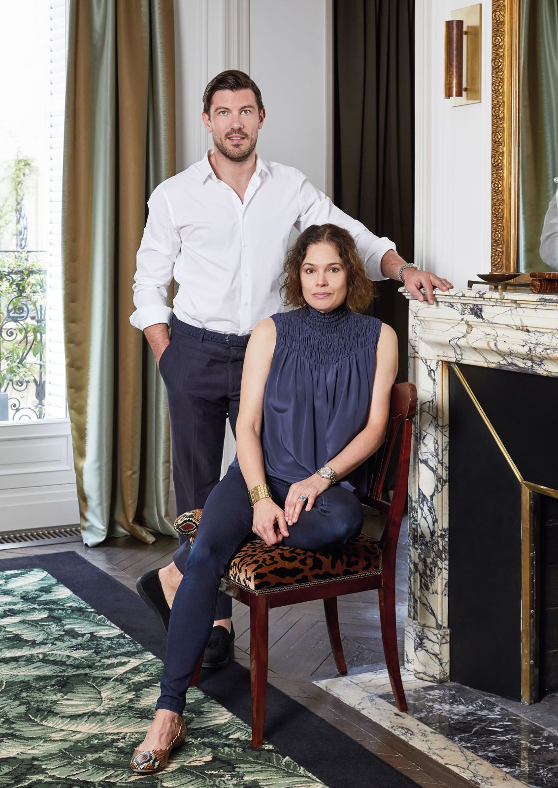 Laurent Champeau and Kelli Wilde, co-founders of interior design practice Champeau & Wilde