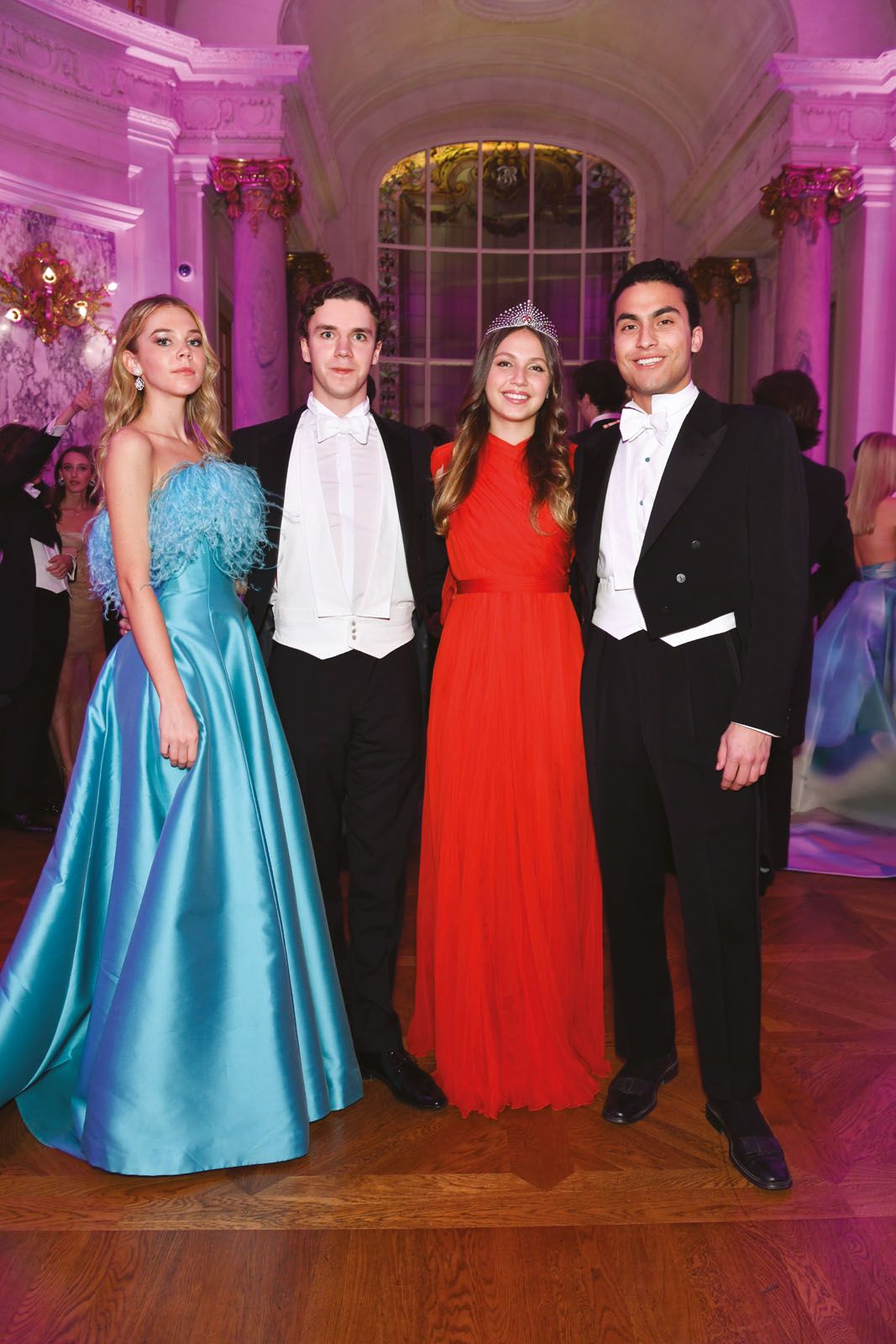 Alexia de Poligny, Edoardo Bergamo Andreis, Princess Louise d’Orléans and Prince Philippe-Emmanuel de Croÿ-Solre