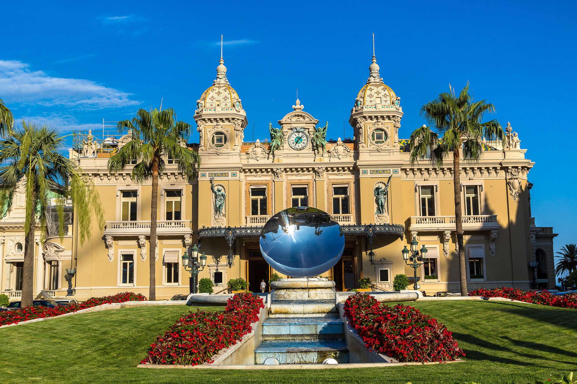 The grand casino in Monte Carlo in a beautiful summer day, Monaco