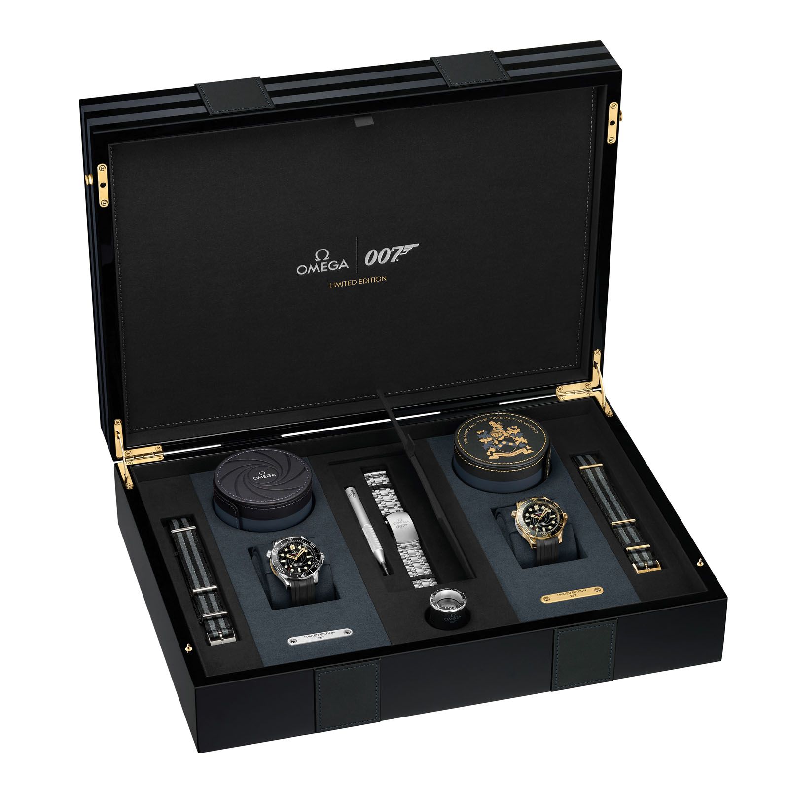 Only 257 sets of the Omega Seamaster Diver 300M James Bond Limited Edition Set have been produced