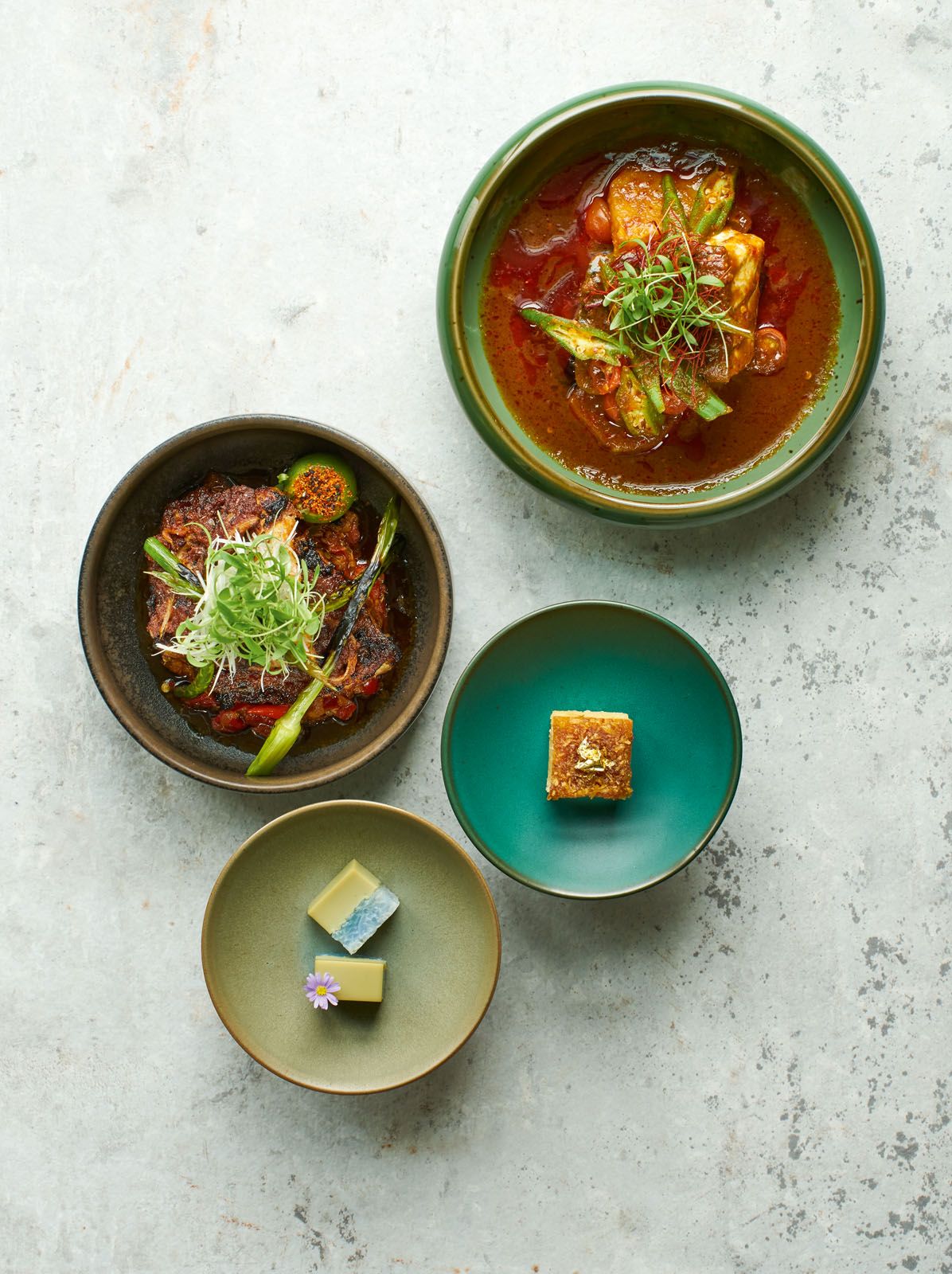 Peranakan restaurant Candlenut only uses eggs from Freedom Range Company in its omelettes and cakes, as well as locally farmed barramundi in dishes like its ikan assam pedas, among others