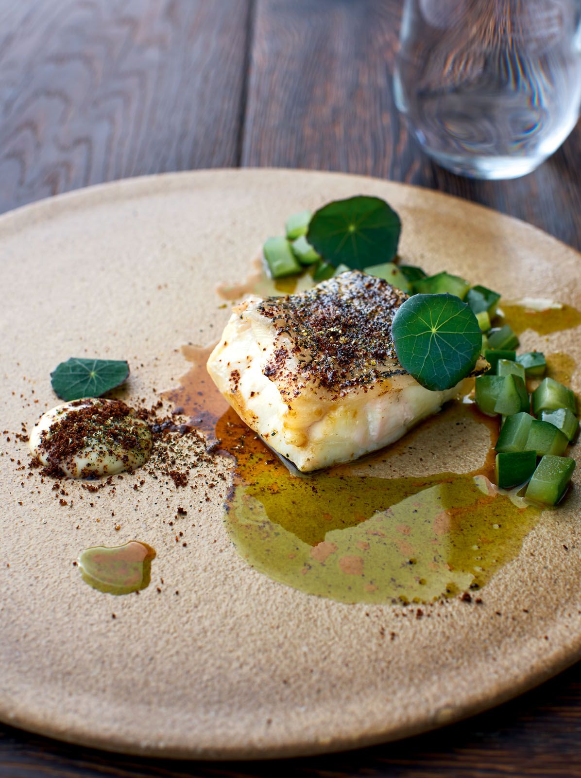 At Salted & Hung, fan favourites include farmed grouper with lemon compressed cucumber, charcoal emulsion, bone crumb and fish soy fermented prawn butter