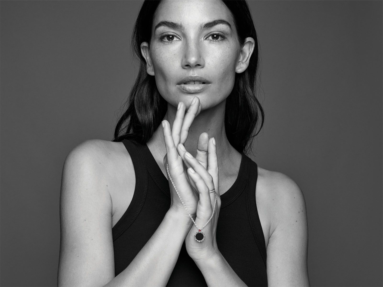 American model Lily Aldridge features in the #GiveHope campaign