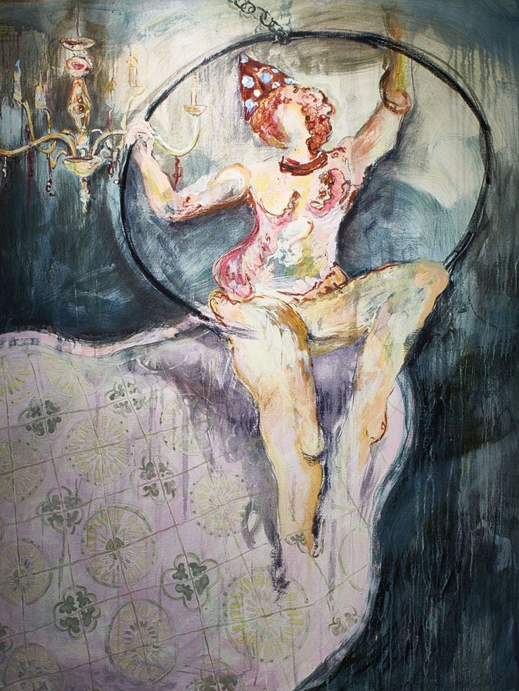 Painting by Singaporean artist Aisha Rosli