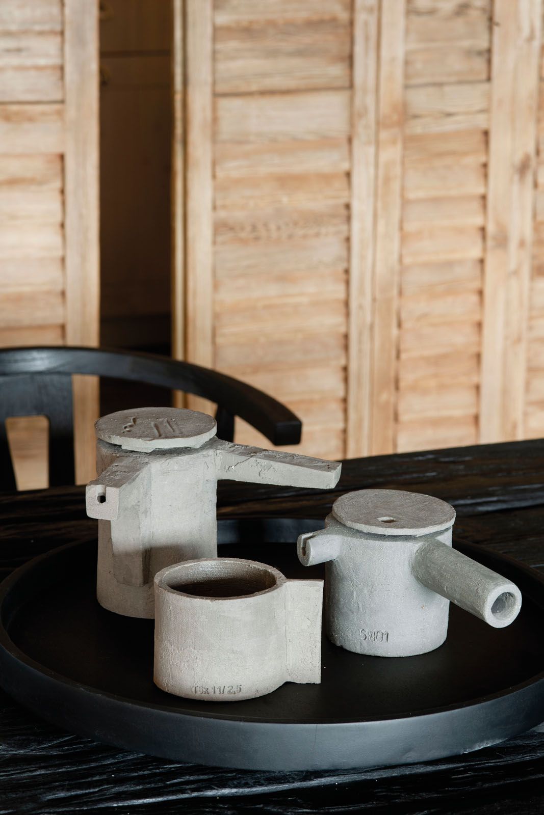 An assortment of Serax tableware adds a homely touch