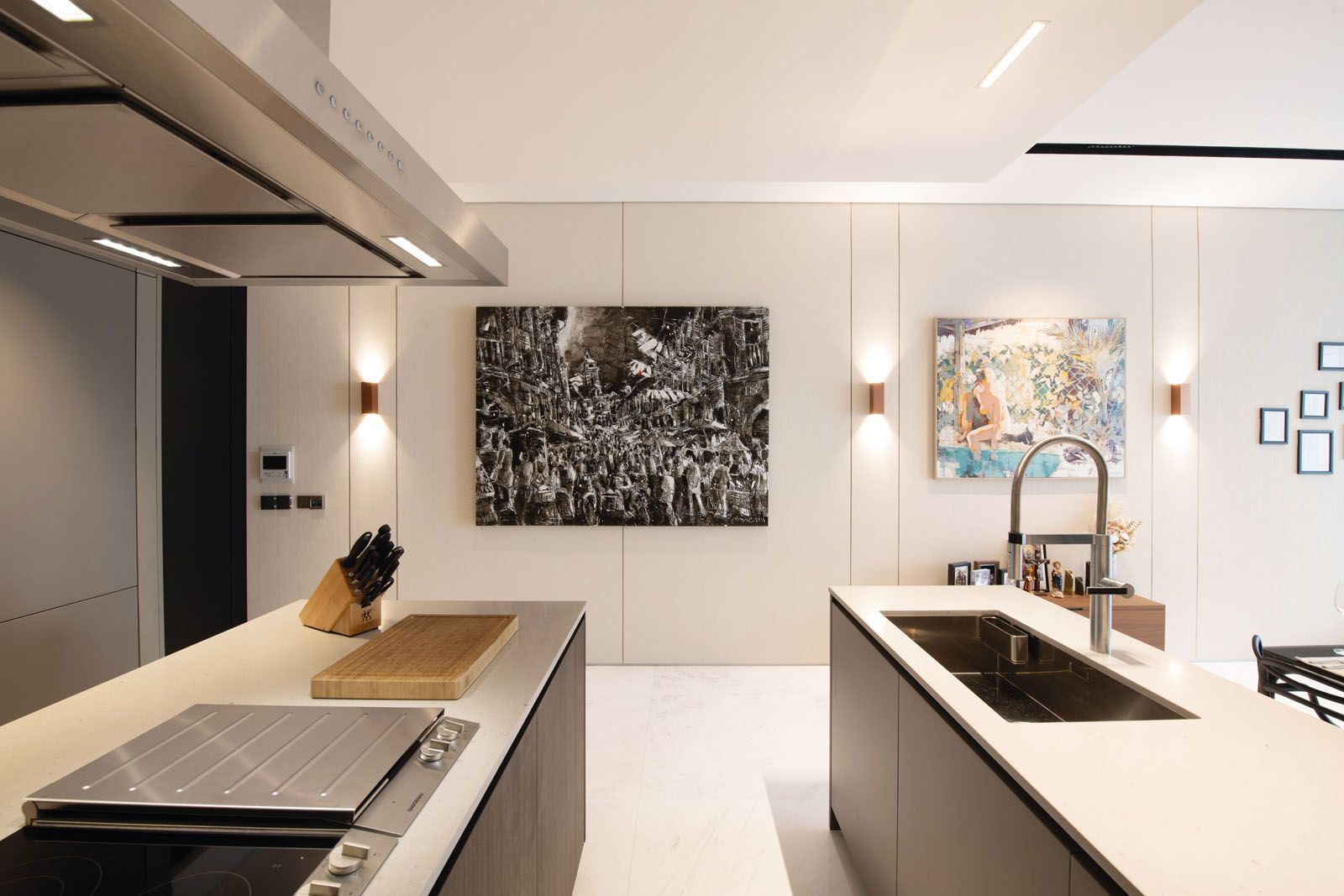 Other artworks include Hock Lam Street by Dick Lim and At The Poolside by Yeo Siak Goon