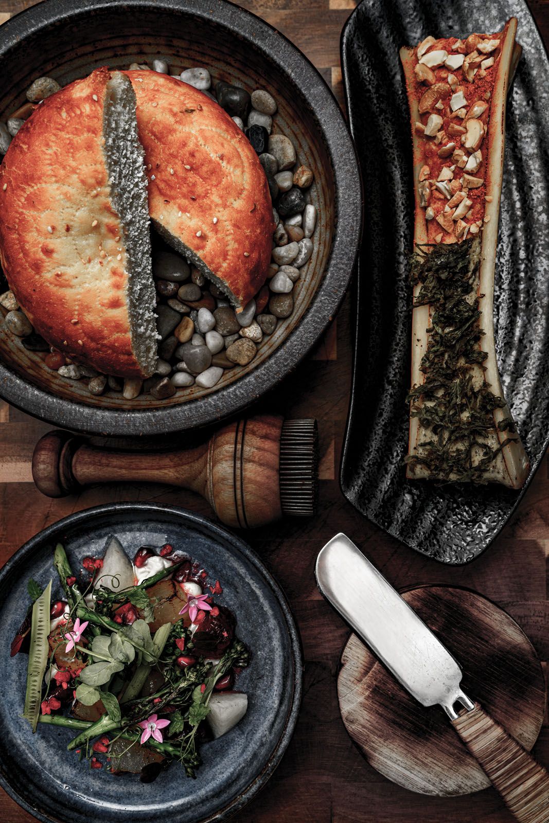 The Nomads’ take on the patir is a nod to a traditional bread based on the restaurant’s Kazakh founders’ family recipe