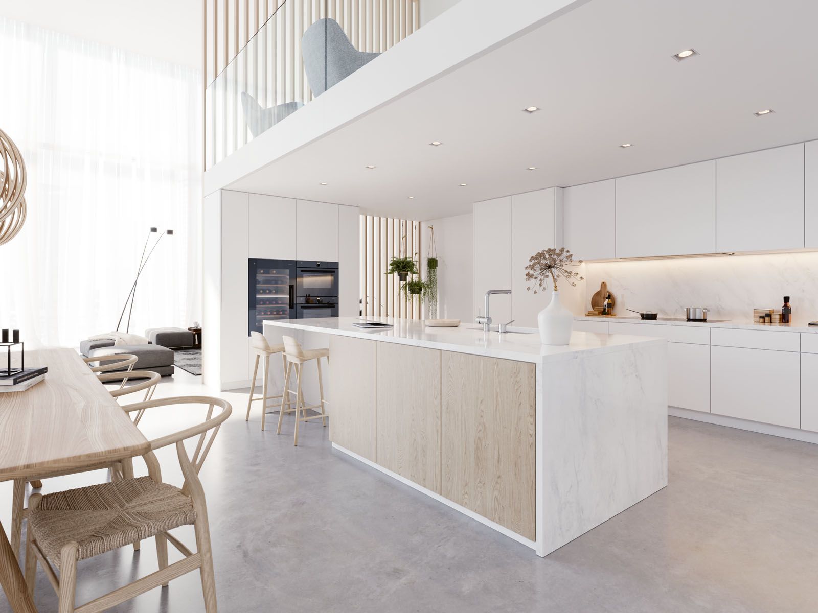 The streamlined designs of V-Zug appliances fit seamlessly into various interior schemes