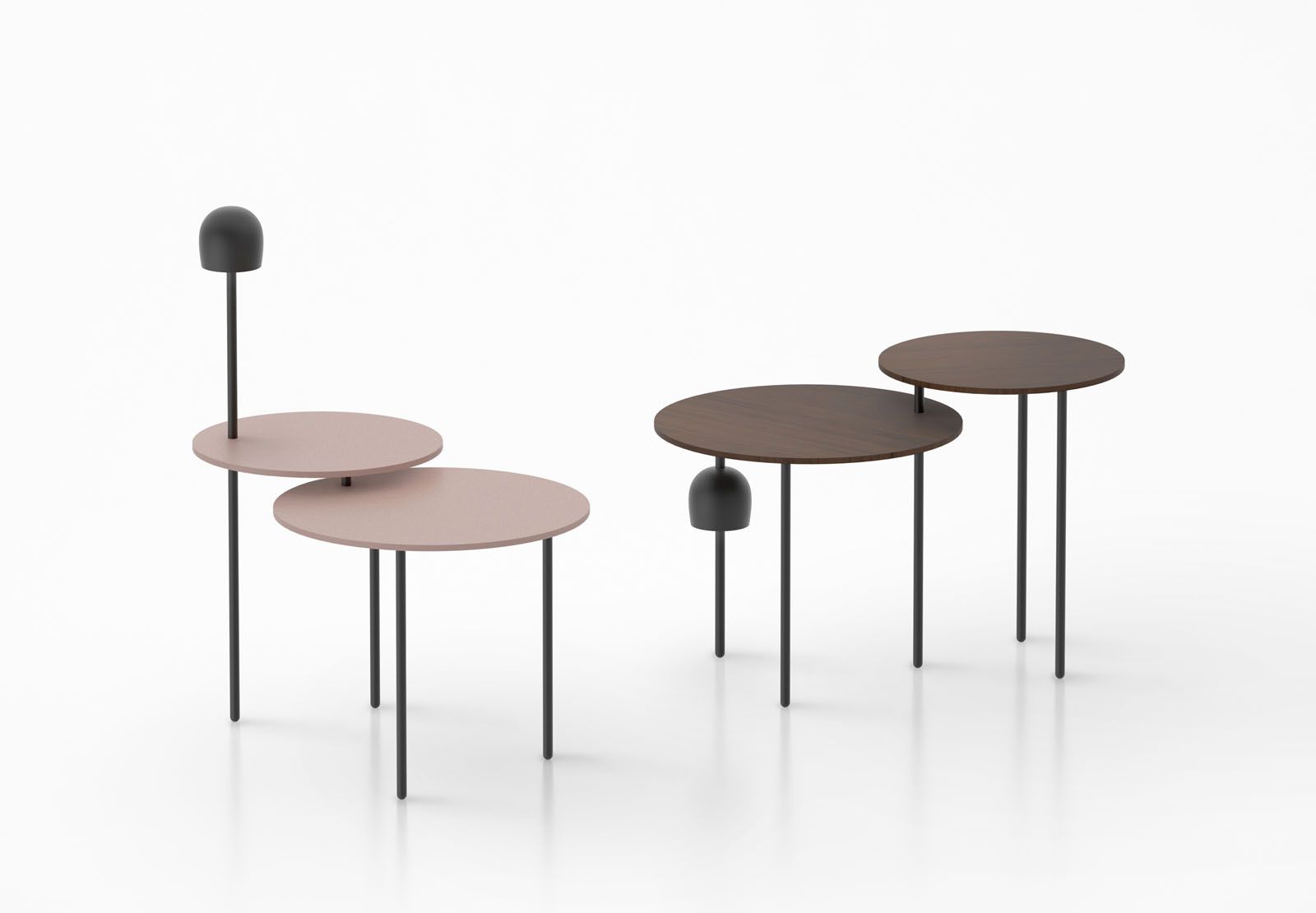 Flos Haeru table and lamp collection by Nendo, from Space Furniture