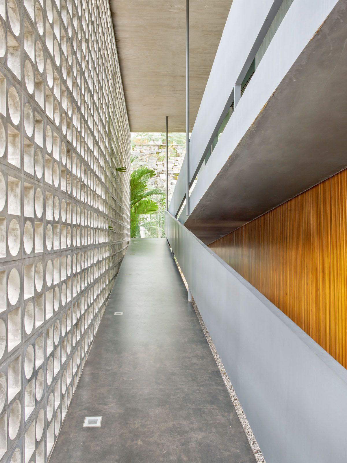 Breeze blocks improve ventilation and create enchanting shadow play throughout the day