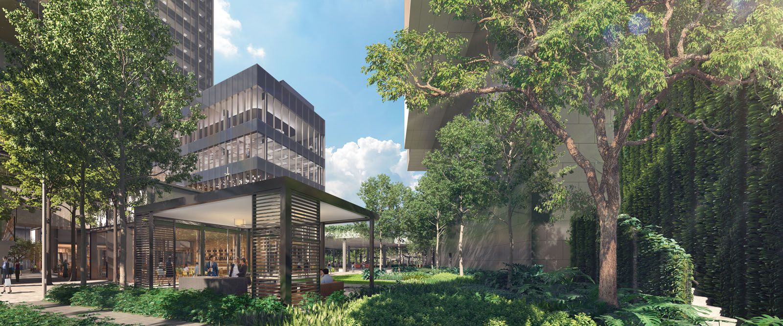 Midtown Bay is a mixed-use development that will incorporate over 170,000sqft of landscaped gardens and public areas, and more than 34,000sqft of vertical greenery