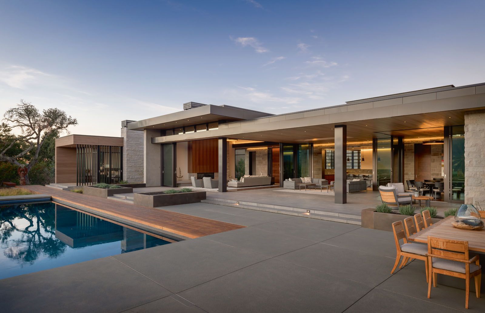 A view of the home from the outdoor deck