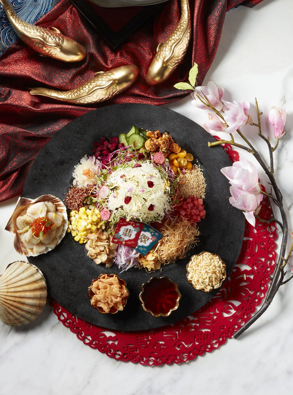 Season of Wealth Golden Scallop Yu Sheng