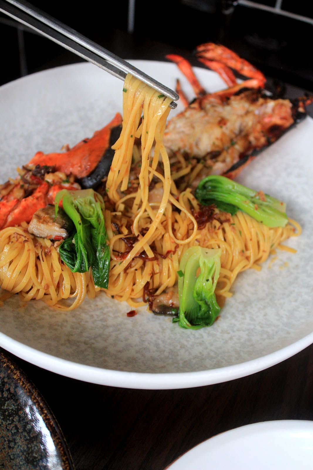 Grilled lobster tagliolini