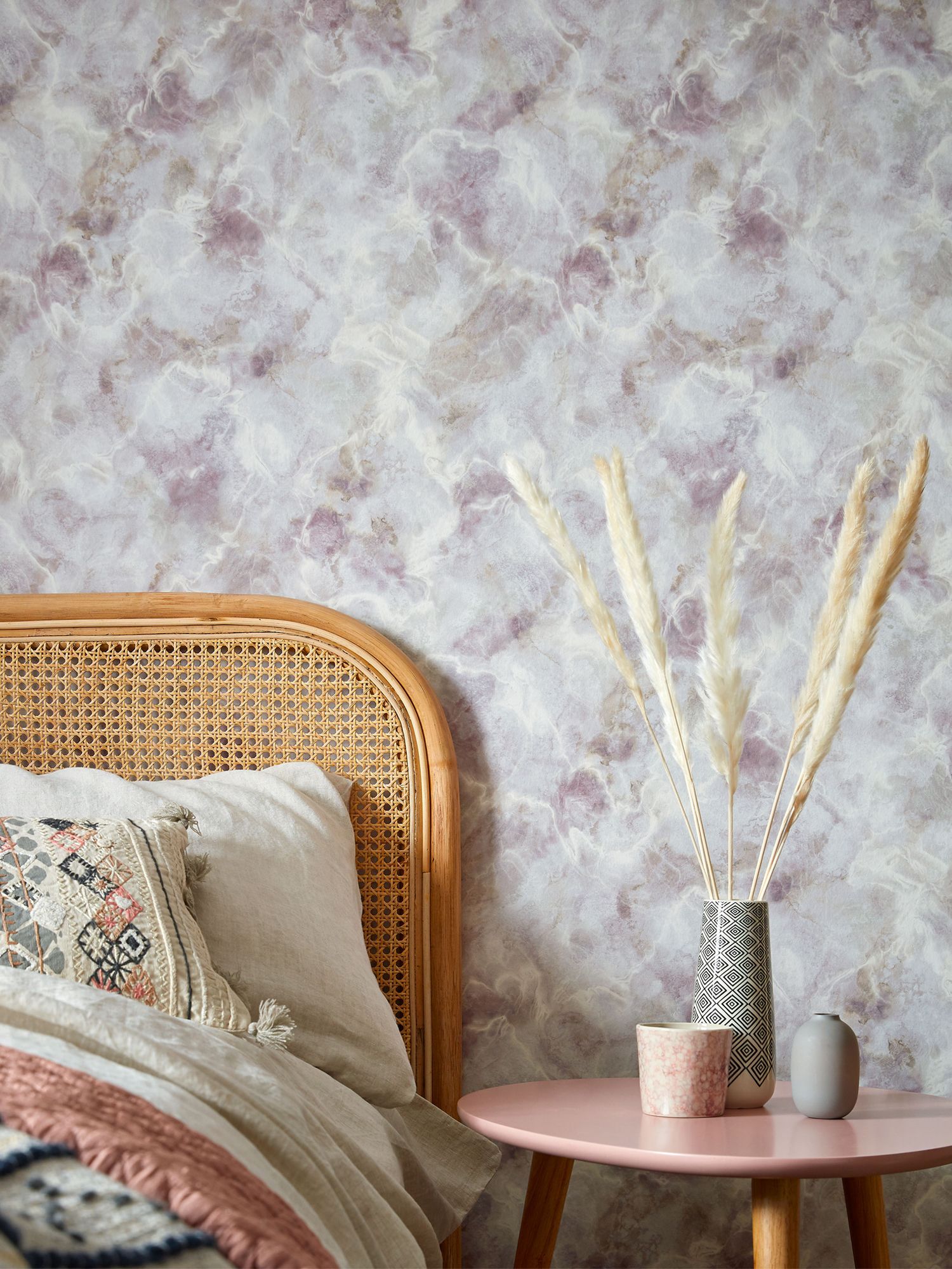 1838 Wallcoverings Quartz Chamomile wallpaper, from Altfield Interiors