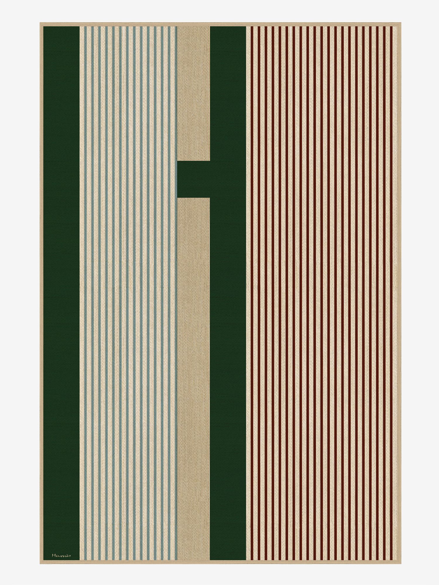 H Vibration rug, from Hermès